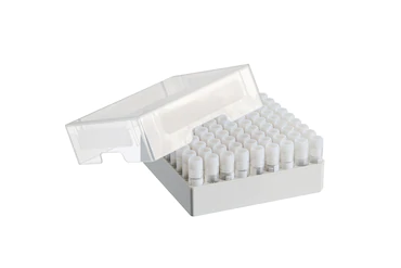 艾本德儲存盒 9 × 9, 可放置 81  個螺旋蓋（凍存）管， 1  –  2  mL，3  件，高 53  mm，2  英寸，聚丙烯材料，可耐受最低 -86  °C，可高溫高壓滅菌，帶蓋子并具有數(shù)