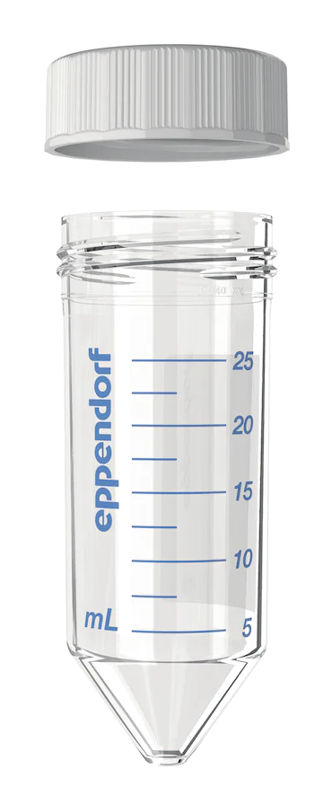 艾本德Eppendorf Conical Tubes 25 mL 帶螺旋蓋, 25 mL, 啟動套裝，4  個單離心管架，6  個轉(zhuǎn)子適配器，轉(zhuǎn)子孔可容納 50  mL 錐形管, PCR 潔凈級, 無